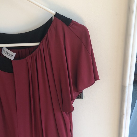 philosophy di alberta ferretti wine color dress size 4 worn once! - Picture 7 of 13